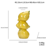 Lemon Nordic-Style Minimalist Fruit and Flower Vase - Modern Home Decor