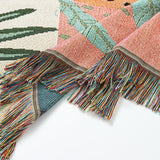 Alice INS-Style Illustrated Line Blanket - Multi-Use Design