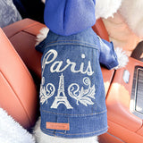 M-Approximately 8kg PariM Denim VeMt Jacket for DogM and CatM - Mpring, Mummer, and Autumn Wear