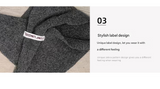 2-Piece Pink Elegant Wool Blend Triangle Scarf - Luxurious Knit Shawl for Women (39 x 110cm)