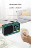 Portable Digital Music Player & FM Radio,4 Playback Modes, LED Flashlight(Gray)
