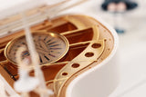 Classical Grand Piano Music Box with Dancing Ballerina(Dancing girl version - pink)