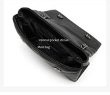 Elegant Quilted Leather Chain Bag with Bird Head Clasp(Black)