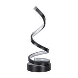 Modern Spiral LED Table Lamp - Dimmable, 3 Light Modes(black)