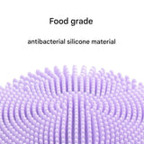 Silicone Facial Cleansing Brush - 6-Speed Vibration, Food-Grade Antibacterial Material with Warming Function(Black)