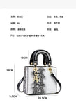 Chic Embossed Pattern Top Handle Bag - PU Leather Satchel with Detachable Shoulder Strap(khaki)
