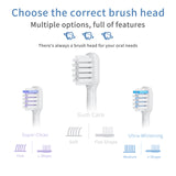 Electric Toothbrush with Ultra-Soft Gum Guard Brush Heads - IPX7 Waterproof, Ergonomic Design(blue)
