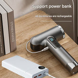 Cordless Rechargeable Hair Dryer - 120,000 RPM High-Speed Motor, 15600mAh Battery, Hot & Cold Air(white)