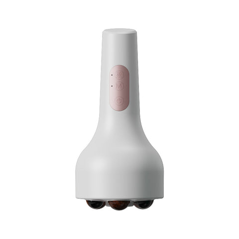 Rechargeable Smokeless Moxibustion & Massage Device with Hot Compress & Red Light Therapy(white)