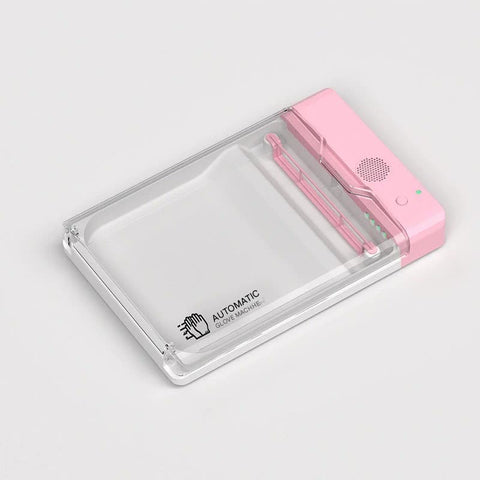 Automatic Disposable Glove Dispenser Machine with UV Sterilization - Quick & Hygienic Gloving(pink)