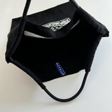 Printed Canvas Tote Bag - Water-Resistant, Large Capacity Shoulder Bag with Intricate Pattern(Dark grey cashew flower)