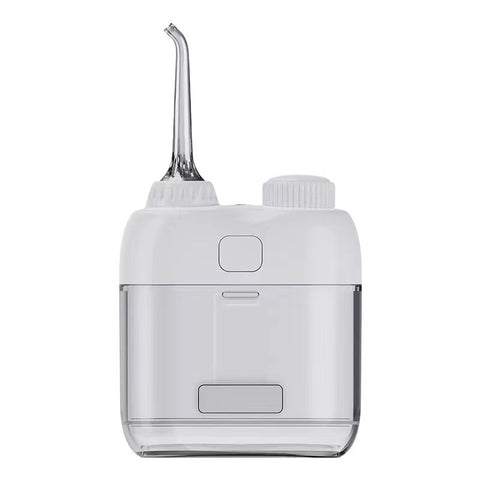 Ultra-Compact Mini Portable Water Flosser - IPX7 Waterproof, USB Rechargeable with Retractable Nozzle(white)