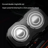 K002 Mini Electric Shaver - 3D Floating Head, IPX7 Waterproof, Type-C Charging, 70 Min Runtime Product Description(Black)