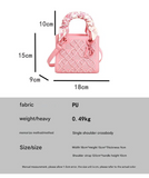 Elegant Embossed PU Leather Handbag with Scarf Detail - Versatile Top-Handle & Crossbody Bag(white)