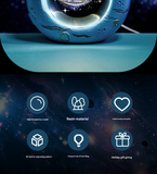Celestial Ring LED Crystal Ball Lamp - 3D Engraving, Unique Gift (Dolphin companion)