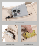 Green Chic Lightweight Multi-Pocket Oxford Crossbody Bag - Waterproof Retro Shoulder Bag for Women