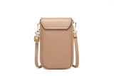 Yellow Chic Quilted Crossbody Phone Bag - PU Leather Mini Purse with Floral Stitching & Adjustable Strap