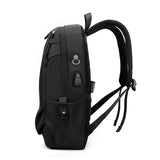Blue Modern Anti-Theft Laptop Backpack with USB Charging Port - Water-Repellent Travel & Business Bag for 15.6 Inch Laptops