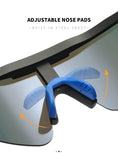Green Lenses With Black Temples Ultra-Light Polarized Sports Sunglasses - Wraparound Shield Design for Cycling & Outdoor Performance