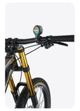 Black Style E Ultra-Loud Electric Bike Horn - 130dB USB Rechargeable, IPX6 Waterproof, Easy Mount Bicycle Safety Bell