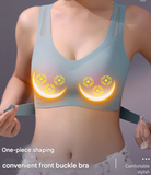 Size L Black Wireless Electric Breast Massager Bra - 5 Modes Vibration & 3 Heat Levels for Lifting Comfort & Wellness