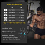 Size XXL Black Heavy Duty Workout Gloves with Wrist Support - Anti-Slip Gel Padded Gym Gloves for Weightlifting, Training & Fitness