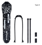 Style A Black Lightweight Bicycle Rear Mudguard - Adjustable PP5 Fender for MTB, Road & Folding Bikes (NOT for V-Brakes)