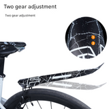 Style B Black and Green Lightweight Bicycle Rear Mudguard - Adjustable PP5 Fender for MTB, Road & Folding Bikes (NOT for V-Brakes)