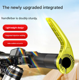 Red Ultralight Ergonomic Bike Bar Ends - High-Strength Composite Horn Grips (22.2mm)