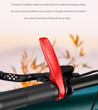 Light Green Ultralight Ergonomic Bike Bar Ends - High-Strength Composite Horn Grips (22.2mm)
