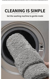 Brown Ultra Absorbent Plush Bath Mat - Non-Slip Bathroom Rug with Innovative Foot Drying Pocket