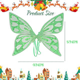 Purple Sparkling Fairy Wings - Lightweight Glitter Butterfly Costume Accessory for Kids & Adults