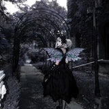Blue Enchanting Iridescent Fairy Wings - Sparkle Butterfly Elf Wings for Costume Parties, Cosplay & Dress-Up Fun