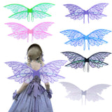 White Enchanting Iridescent Fairy Wings - Sparkle Butterfly Elf Wings for Costume Parties, Cosplay & Dress-Up Fun