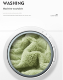 200*230CM Light Green Ultra-Soft Waffle Textured Plush Fleece Blanket - Large Cozy All-Season Throw for Bed & Sofa