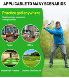 Black Pro Golf Swing Trainer - Extendable with Audible Click & Corrective Grip Aid