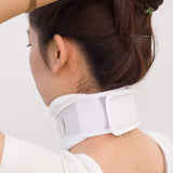 Size S White Adjustable Cervical Collar Neck Brace - Breathable Support for Pain Relief & Posture