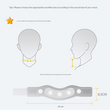 Size L Light Blue Ergonomic Neck Support Brace - Soft Cervical Collar for Posture Correction and Pain Relief
