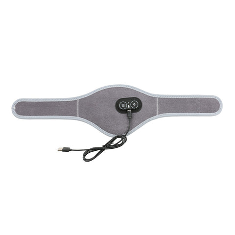 Dark Grey Heated Vibrating Neck Wrap - USB Powered Massager for Soothing Pain Relief with 3 Heat & 3 Vibration Modes