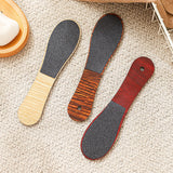 Khaki Professional Pedicure Foot File 10-Pack - Double-Sided Callus Remover with Wooden Handle