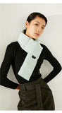 Pink USB Electric Heated Scarf - Portable Puffer Neck Warmer with 3-Level Heat Control for Winter