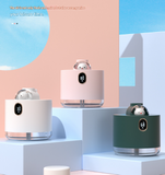 Pink Adorable Space Capsule Humidifier - Portable USB Cool Mist Maker with LED Display & Ambient Night Light