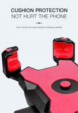Black Secure Grip Bike Phone Mount - Adjustable 360 Rotation Bicycle Handlebar Holder, Universal Cradle for MTB & Road Cycling
