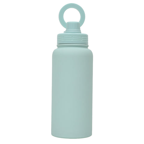 Light Green Premium 35oz Stainless Steel Insulated Sports Bottle with Magnetic Phone Holder Lid