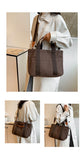 Coffee Stylish Multi-Functional Mommy Diaper Bag - Durable Canvas Tote