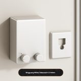 White Retractable Stainless Steel Clothesline - 4.2m Indoor and Outdoor Drying Solution