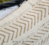 Black-white 2PCS Luxe Thick Chenille Herringbone Pillow Cover - Solid Color Square Lumbar Pillow