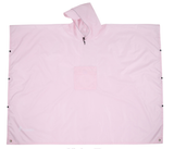 Pink 3-in-1 Waterproof Rain Poncho - Lightweight Hooded Raincoat, Ground Tarp & Emergency Shelter for Hiking, Camping, and Outdoor Survival