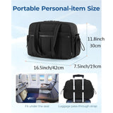 Black Spacious Travel Duffel Bag - Large Capacity Sports & Fitness Tote with Toiletry Bag, Compartments & Single Shoulder Strap