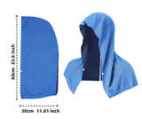 Rose Red 5-Pack Instant Cooling Towel Set - UPF Sun Protection Hooded Ice Towels for Sports & Outdoor Activities